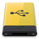 Yellow USB icon